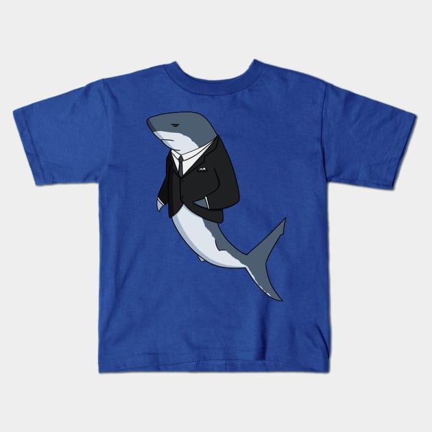 White, Great White Kids T-Shirt by CosmicFlyer